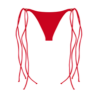 Skyler Swimwear Bikini V bottom in cherry red – back view