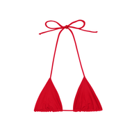 Skyler Swimwear Pacifico top in cherry red – front view