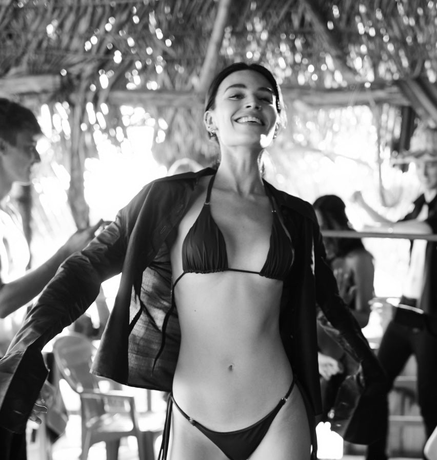 BIKINI V BOTTOM - BLACK