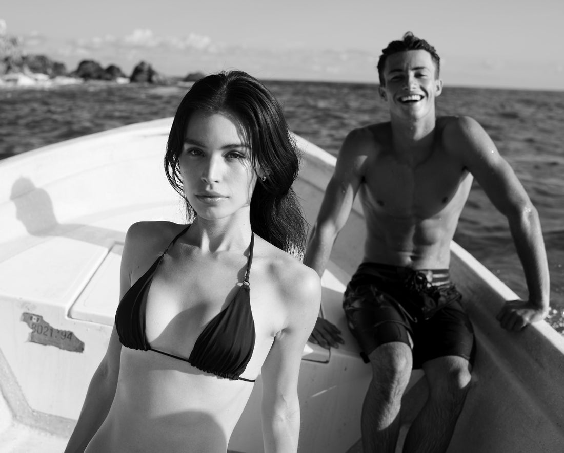 BIKINI V TOP - BLACK