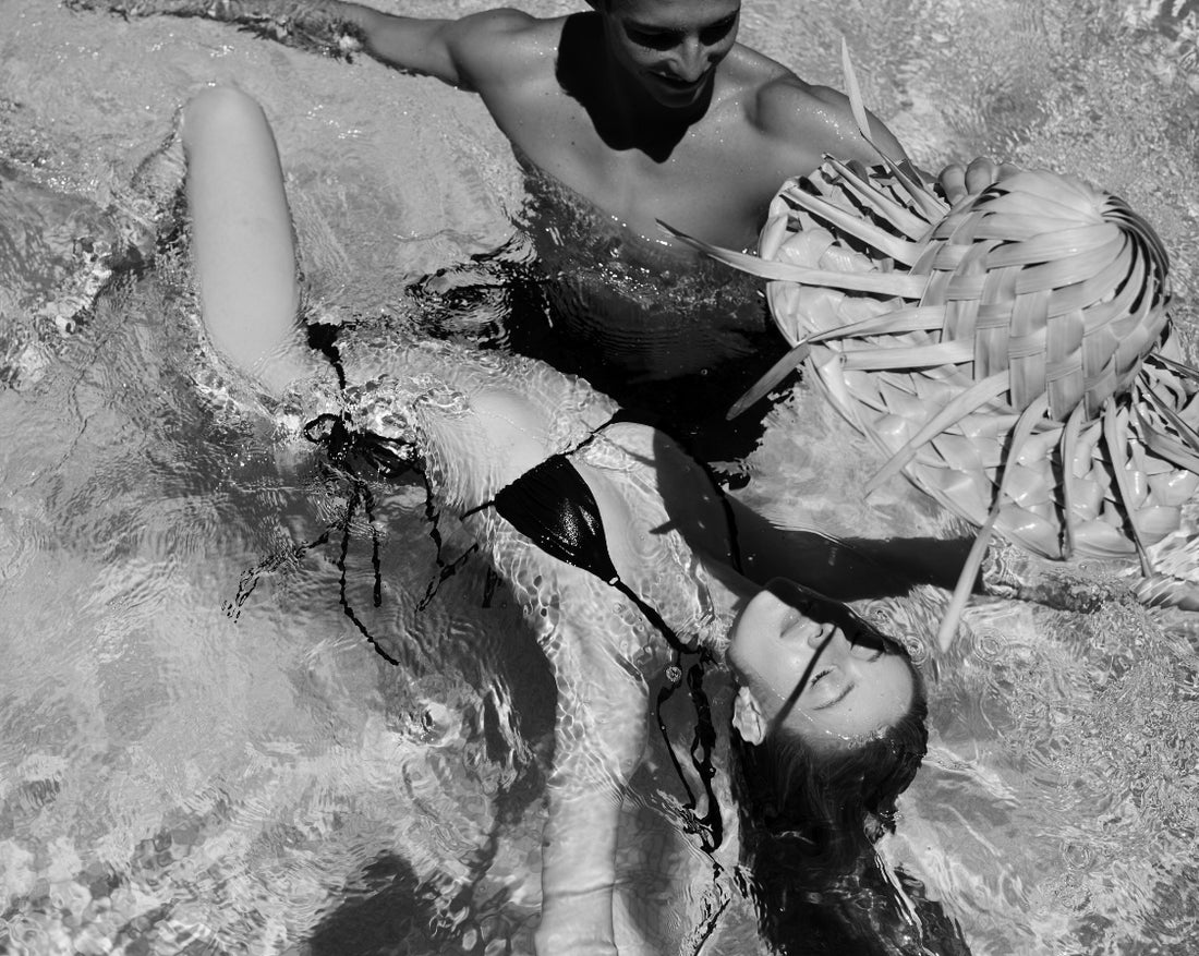 BIKINI V TOP - BLACK