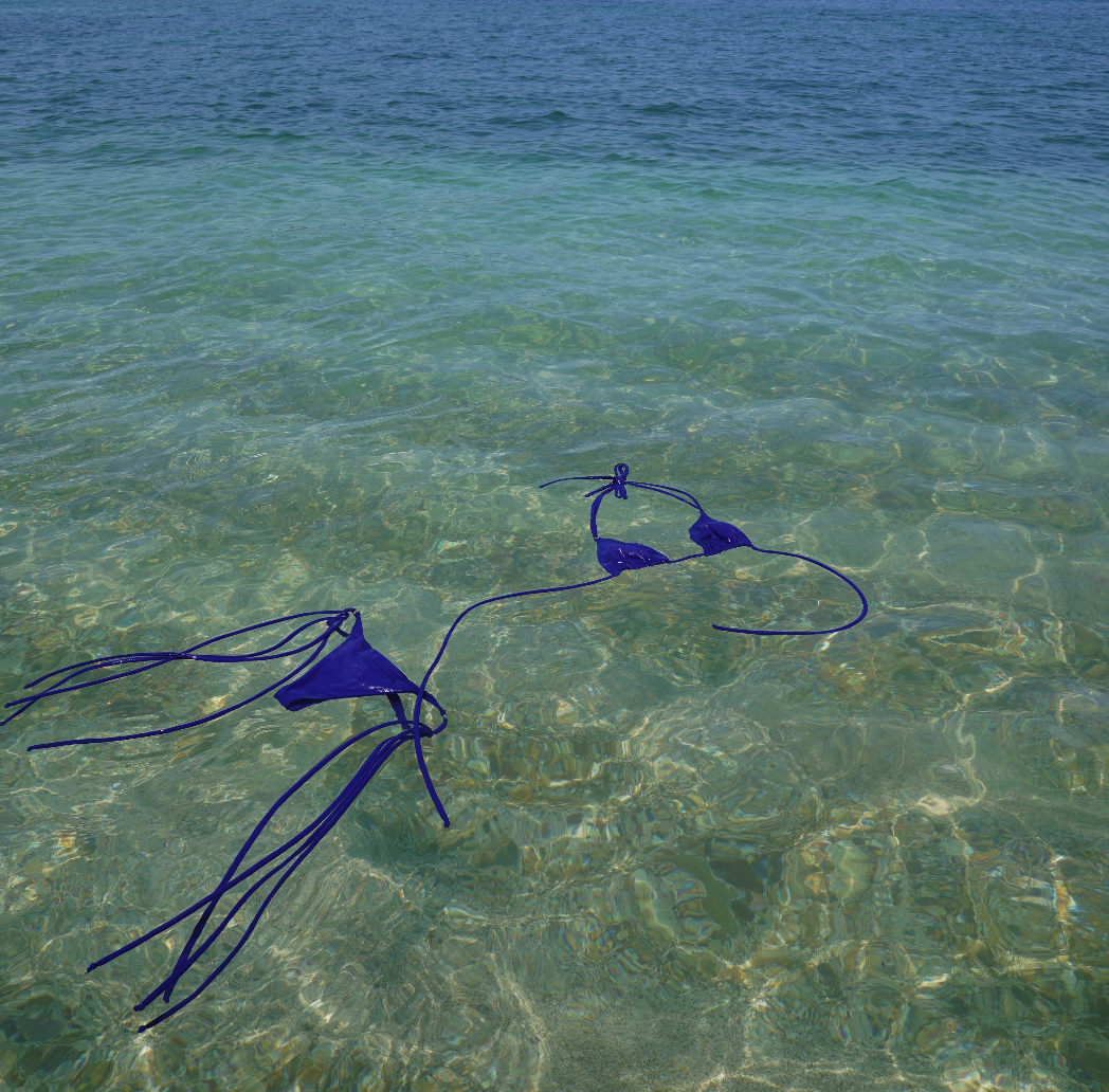 BIKINI V BOTTOM - LITIBU BLUE