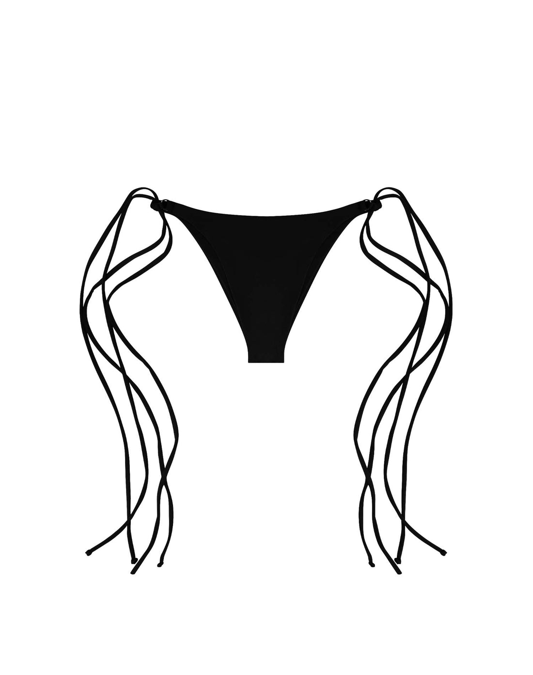 BIKINI V BOTTOM - BLACK