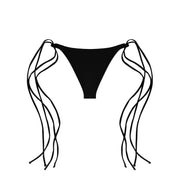 BIKINI V BOTTOM - BLACK