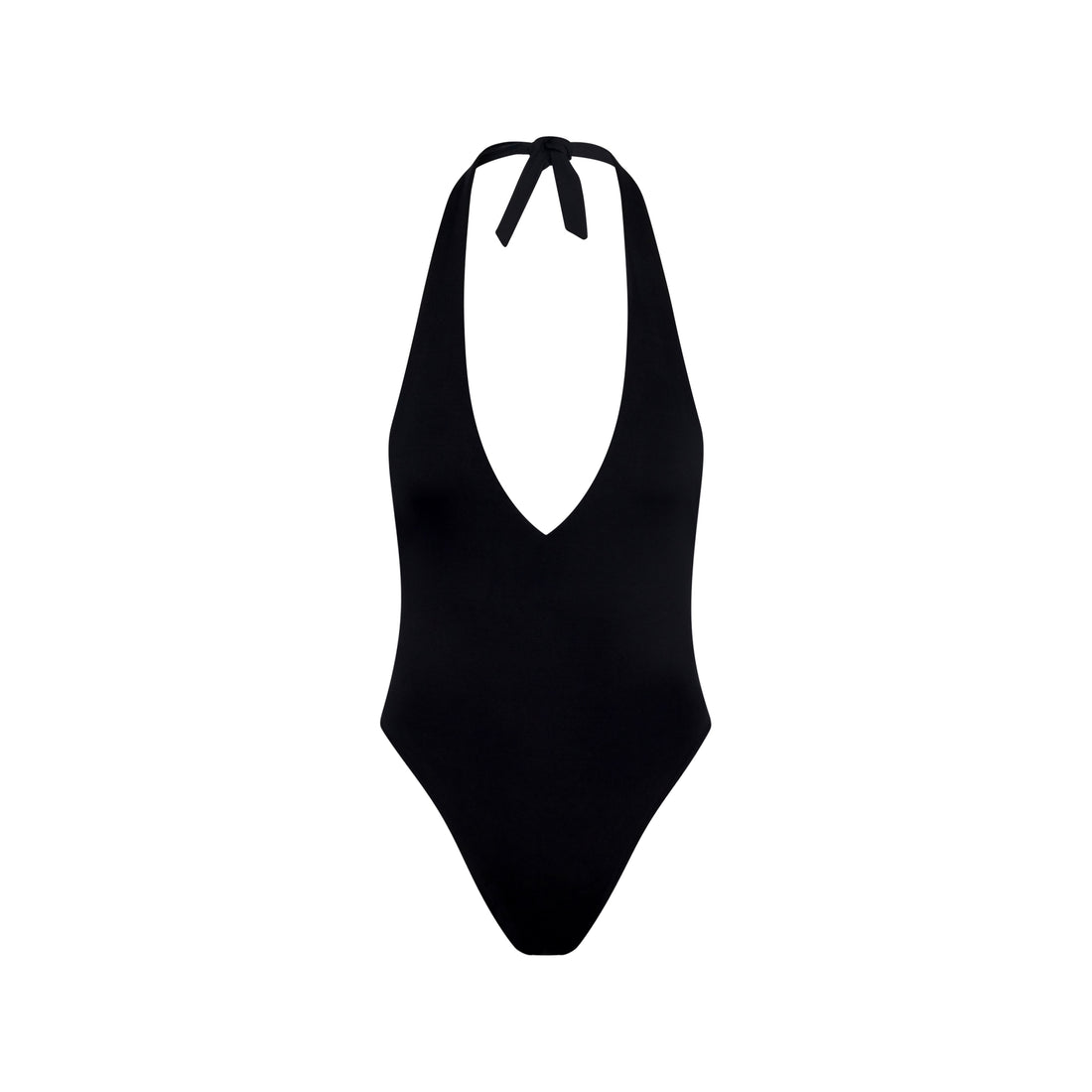 HALTER ONE PIECE - BLACK