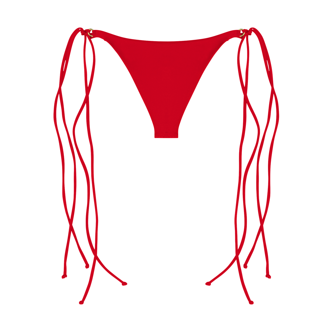 Skyler Swimwear Bikini V bottom in cherry red – back view
