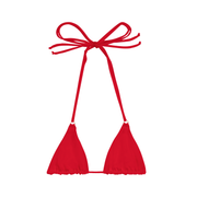 Skyler Swimwear Bikini V top in cherry red – front view
