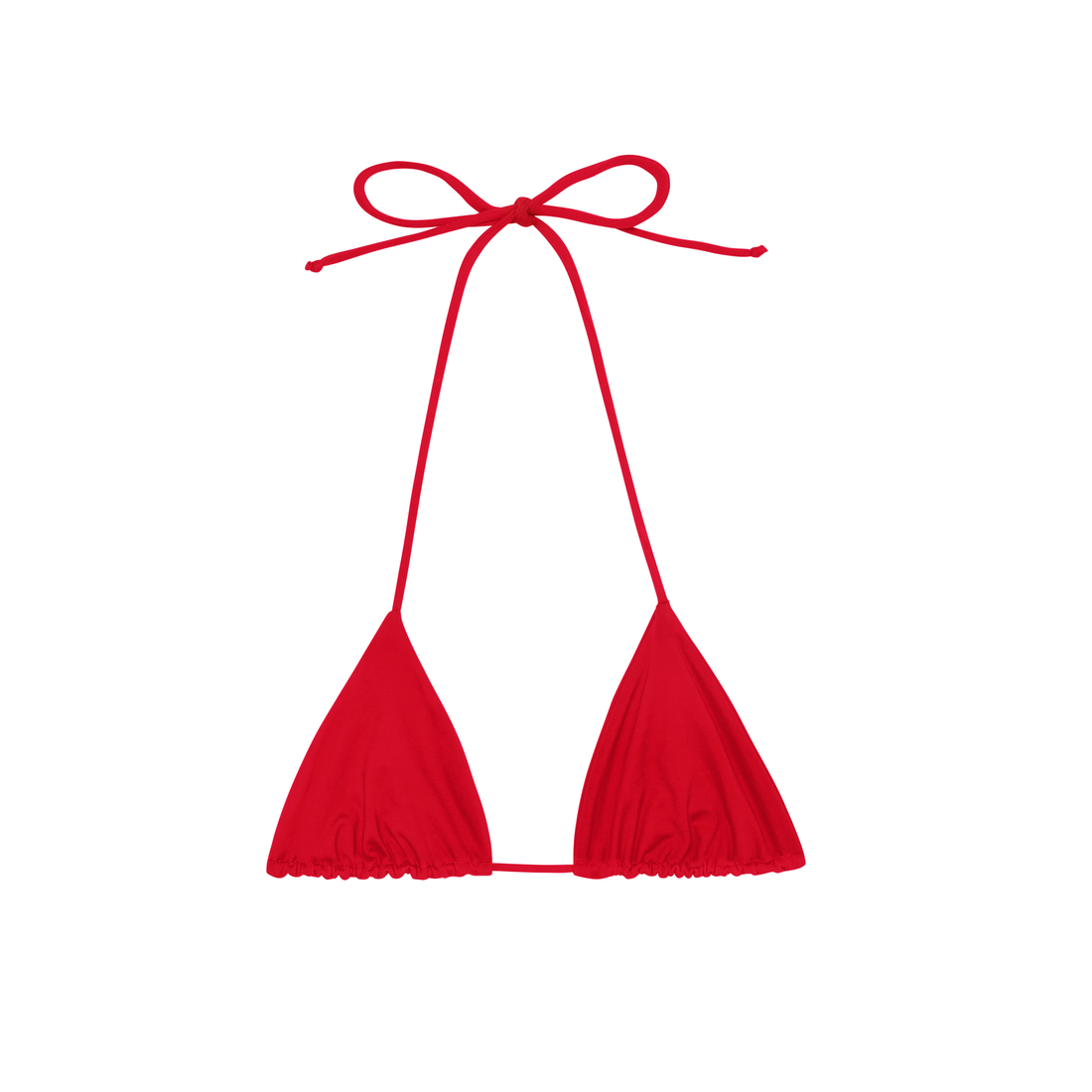 Skyler Swimwear Pacifico top in cherry red – front view

